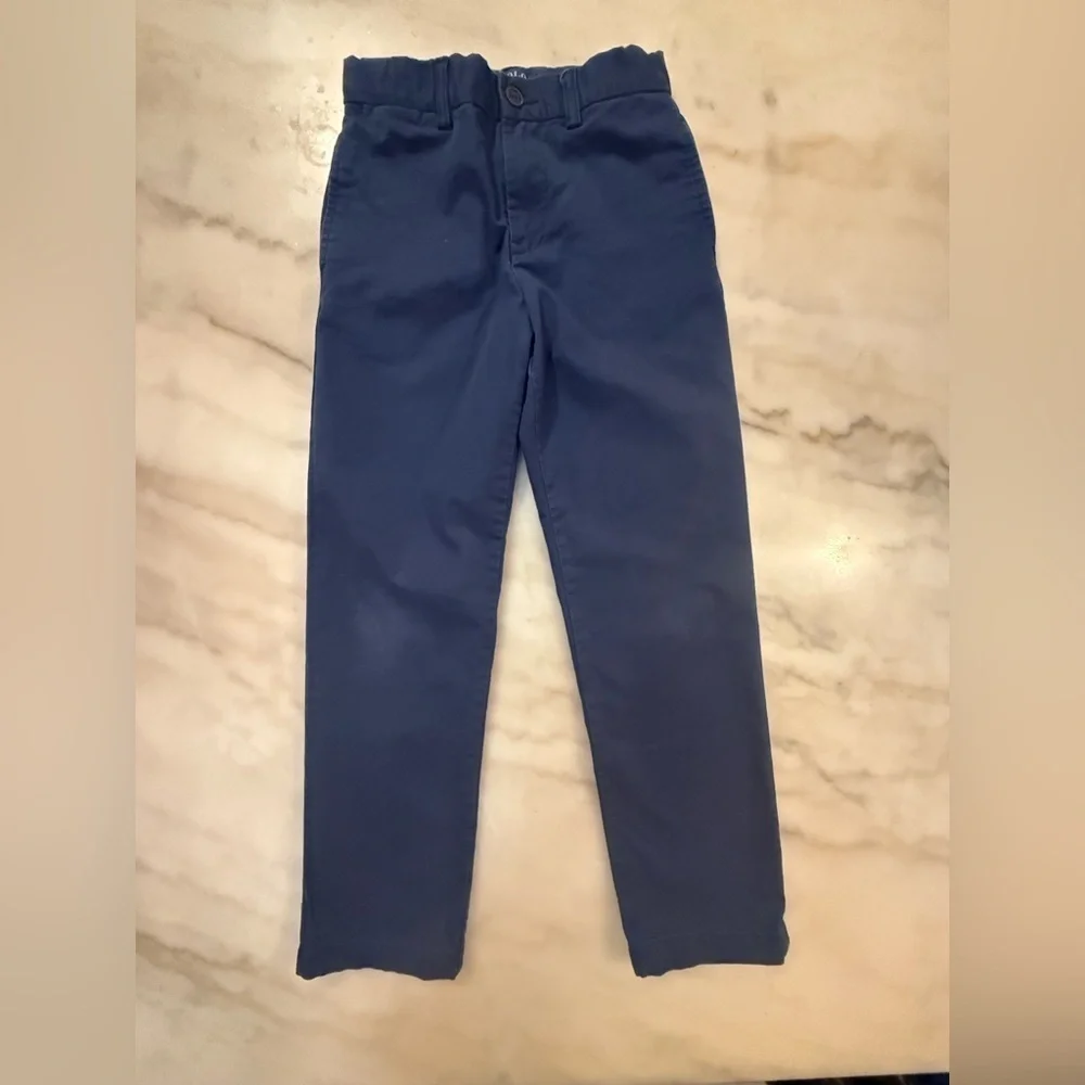 Polo Ralph Lauren boys Straight Fit Flex Abrasion Twill Navy Blue Pant size 7